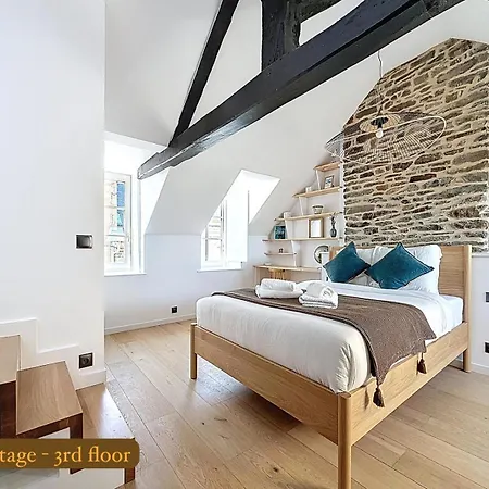 La Rose Du Roc - Maison 4 Niveaux, Terrasse Vue 그랑빌