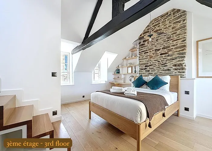 La Rose Du Roc - Maison 4 Niveaux, Terrasse Vue 그랑빌