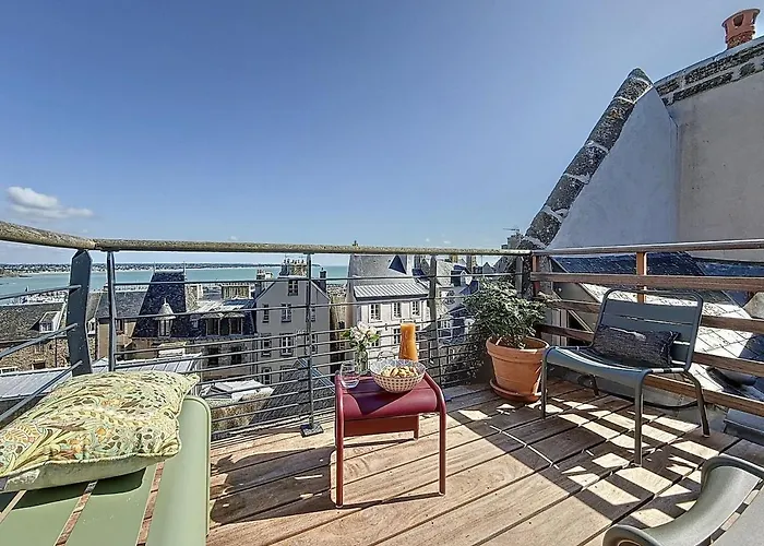 La Rose Du Roc - Maison 4 Niveaux, Terrasse Vue Holiday home Granville